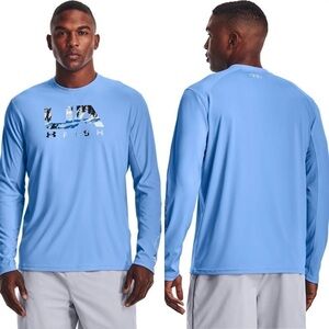 UNDER ARMOUR - NWT MENS ISO-CHILL SHOREBREAK FILL LONG-SLEEVE T-SHIRT Size Small